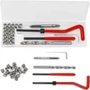 Helicoil rinkinys, fillet rapporté, helicoil, helicoil m5 m6 m8, filetage, sriegių remonto rinkinys, sriegių remontas, 75 vienetai