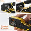 Henshow Rj45 užspaudimo įrankių rinkinys, profesionalus tinklo įrankis su 50 x cat5 cat6 lan kištukais, tinklo testeris, užspaudimo įrankis rj45 užspaudimo replės jungtims