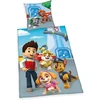 Herding Paw Patrol patalynės komplektas, pagalvės užvalkalas 65 x 65 cm, antklodės užvalkalas 140 x 200 cm, su lygiu užtrauktuku, medvilnė/renforcé