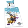 Herding Paw Patrol patalynės komplektas, pagalvės užvalkalas 80 x 80 cm, antklodės užvalkalas 135 x 200 cm, su praktišku užsegimu sagomis, 100% medvilnė/flanelė
