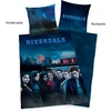 Herding Riverdale reversible patalynės užvalkalų komplektas, pagalvės užvalkalas 80 x 80 cm, antklodės užvalkalas 135 x 200 cm, cotton/renforcé, įvairiaspalvis