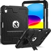 Herize dėklas, skirtas ipad 10 generation 2022 10.9 colių planšetiniam kompiuteriui, apsauginis dėklas, skirtas ipad 10-os kartos dėklui, tvirtas smūgiams atsparus apsauginis dėklas su rašiklio laikikliu, ipad 10-os kartos dėklas, juodas