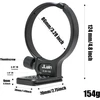 Objektyvas Hersmay 86 mm metalinis trikojo žiedo laikiklis, skirtas Samyang 35–150 mm F2–2.8 objektyvui, apačioje su 1/4" ir 3/8" sriegio varžto tvirtinimo „dovetail Groove“ greito atleidimo plokštele