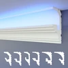 Heximo Led 2in1 lubų apdailos juosta apšvietimo profilis - 1,7m Hled-6