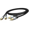 Hicon Ambience Hia-c2c2-0150 Rca kabelis, trigubai ekranuotas, 1,5 m Rca Phono 150 cm