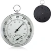 Higrometras termometras, 10 cm termometras vidaus lauko 2-in-1 tikslus termo-higrometras drėgmės matuoklis vidaus klimato monitorius namams, šiltnamiams, sodams