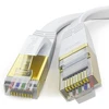 Hiipeak Lan Cat 8 tinklo kabelis 1 m 2 m 3 m 5 m 10 m 15 m 20 m 30 m Lan kabelis Cat 8 ethernet kabelis interneto kabelis plokščias su 40 Gigabit/s ir 2000 Mhz, baltas