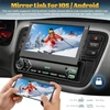 Automagnetola Hikity Automobilinis Radijas 1din su Ištraukiamu Ekranu, 7 Colių Rankiniu Būdu Ištraukiamas Ekranas 1 Din Radijas su Bluetooth Laisvų Rankų Įranga Fm Type-c 2usb Aux Mirror Link Swc Atbulinės Eigos Kamera