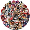 Hip-hop rap lipdukų rinkinys, 100 vnt., mielos dekoracijos automobiliui, nešiojamam kompiuteriui, riedlentei, dviračiui, mopedui, motociklui, kompiuteriui, tinkamas suaugusiems ir vaikams