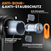 Hipark sulankstoma dviračio spyna, 100 cm ilgio sulankstoma dviračio spyna su raktais, aukštos apsaugos dviračio spyna su laikikliu, iš legiruotojo plieno pagaminta dviračio spyna dviračiui, e. dviračiui, juoda