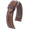 Hirsch xl vyriškas laikrodžio dirželis saddle odos modelis liberty 20 mm