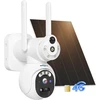 Hiseeu dvigubo objektyvo: 3g/4g Lte lauko stebėjimo kamera su Sim kortele, lauko baterija su saulės baterija, 3mp Ptz saulės Ip kameros su Pir judesio jutikliu, spalvotas naktinis matymas, 2 krypčių garsas