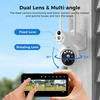 Hiseeu dvigubo objektyvo: 3g/4g Lte lauko stebėjimo kamera su Sim kortele, lauko baterija su saulės baterija, 3mp Ptz saulės Ip kameros su Pir judesio jutikliu, spalvotas naktinis matymas, 2 krypčių garsas