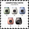 Hiyqin žavingas dėklas, suderinamas su fujifilm instax pal, mini pal krepšys su riešo dirželiu, pal-gw-baltas, fuji mini pal kameros dėklas