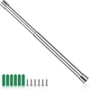 Hjiama Teleskopinis strypas, 31–51 cm nerūdijančio plieno drabužių kabykla spintai, sidabrinė teleskopinė drabužių kabykla, spintoms, sieninėms lentynoms, rankšluosčių kabykla