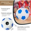 Hmf 4790-05 Taupyklė Futbolas Odos išvaizda 15 cm Skersmuo Mėlyna Balta