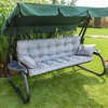 Hobbygarden Sūpynių pagalvė sodo suolui, atspari vandeniui, 3 vietų, 150 cm