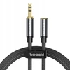 Hoco Toocki 3.5mm male to 3.5mm female Trs Aux audio kabelis 2m pilkas Mod3