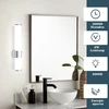 Homefire led veidrodinis šviestuvas vonios kambariui - 6 w veidrodinis šviestuvas vonios kambario sieninis šviestuvas 30 cm atsparus vandeniui ip44 chromas modernus neutrali balta 4000 k vonios kambario šviestuvas sieninis šviestuvas rūsiui virtuvei