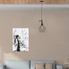Homemania juodos ir sidabro spalvos metalinis pakabinamas šviestuvas 20 x 20 x 112 cm 1 x E27 Max 100w