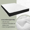 Homey - sleep pro reversible memory foam čiužinys (žiemos vasaros pusė) kietas, vidutinio kietumo, storis 20 cm, apsauga nuo dulkių erkučių, hipoalerginis, 90 x 190 cm