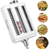 Homgen pastos priedas kitchenaid stacionariam maišytuvui 3-in-1 rinkinys su pastos voleliu, spagečių pjaustykle ir fettuccine pjaustykle, tvirti nerūdijančio plieno priedai, skirti kitchenaid
