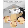 Homgen pastos priedas kitchenaid stacionariam maišytuvui 3-in-1 rinkinys su pastos voleliu, spagečių pjaustykle ir fettuccine pjaustykle, tvirti nerūdijančio plieno priedai, skirti kitchenaid
