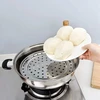 Garų puodas Hominas garų padėklas, nerūdijančio plieno garų laikiklis, apvalus garų stovas, stovas, padėklas, lentyna, maisto gaminimo priedai, 24 cm puodams