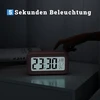 Homvilla Žadintuvas, skaitmeninis, maitinamas baterijomis, su temperatūros ekranu, didelis Lcd ekranas, snaudimo funkcija, data, naktinis režimas, garsus žadintuvas giliai miegantiems, rožinis