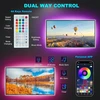 Hoobabuy Led Tv apšvietimas, Led juosta 3 metrai, tinka 40-55 colių televizoriams ir kompiuteriams, valdymas programėle ir nuotolinio valdymo pulteliu, Rgb, 30 šviesos diodų/m, maitinamas per Usb