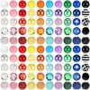 Hopbucan 100 vnt 20 mm karoliukai rašikliams, kalnų krištolo karoliukai, bubblegum karoliukai rašikliams, karoliukais siuvinėti raktų pakabukai, "pasidaryk pats" rašikliai, papuošalų gamyba