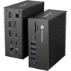 Hopday 18-in-1 Thunderbolt 3 dokas, skirtas Usb-c nešiojamiesiems kompiuteriams, 100w įvestis, įkrovimas nešiojamam kompiuteriui, telefonui, 8k Dp, 1 Gbps Ethernet, audio, Usb-a 10gbs, Usb-c 10gbs, Sd/tf, optinė išvestis (juodas)