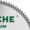 Hoteche tct diskinis pjūklo diskas 254 x 30 x 100t, skirtas tiksliam aliuminio ir plastiko pjovimui, su sk5 pagrindu, 1,8 mm storio, 100 dantų oke402 pjovimo galvute, maks. 6000 aps./min., įskaitant 3 poveržles
