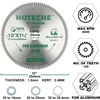 Hoteche tct diskinis pjūklo diskas 254 x 30 x 100t, skirtas tiksliam aliuminio ir plastiko pjovimui, su sk5 pagrindu, 1,8 mm storio, 100 dantų oke402 pjovimo galvute, maks. 6000 aps./min., įskaitant 3 poveržles