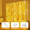 Hoteril Led Usb šviesos užuolaida 3 x 3 m, 300 Led girlianda su 8 režimais, Ip65, nuotolinio valdymo pultelis su laikmačiu, skirta dekoravimui, sodui, vidaus apšvietimui, pavėsinei, vakarėliui