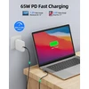 Hotnow Trumpas Usb-c į Usb-c kabelis 0,3 m, 3 vnt., stačiu kampu 30 cm 60 W Usb 2.0 greito įkrovimo kabelis, skirtas C tipo įrenginiams