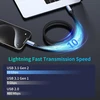 Hotutuki usb c duomenų perdavimo kabelis 5 m, 10 gbps duomenų perdavimas, usb 3.1 gen2 type c įkrovimo kabelis, ilgas usb c kabelis, 100 w 20 v/5 a greito įkrovimo kabelis, 4k @ 60 hz vaizdo perdavimas monitoriui, usb c 5 m