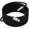 Hotutuki usb c duomenų perdavimo kabelis 5 m, 10 gbps duomenų perdavimas, usb 3.1 gen2 type c įkrovimo kabelis, ilgas usb c kabelis, 100 w 20 v/5 a greito įkrovimo kabelis, 4k @ 60 hz vaizdo perdavimas monitoriui, usb c 5 m