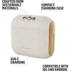 House of Marley Rebel ausinės į ausis su bluetooth, tvariai pagamintos, belaidis garsas, įkraunamos ir su jutikliniu valdymu, 30 valandų grojimo laikas su elegantišku ir nešiojamu įkrovimo dėklu