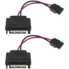 HP 2x Sata 15pin į 6pin Slimline adapterio kabelis kietiesiems diskams
