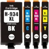 HP 4x Xtec rašalai 934 Xl 935 Xl, skirti Officejet 6230 6820 6830 spausdintuvams