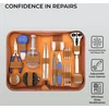H&s laikrodžių įrankių rinkinys, 147 dalys, laikrodininko įrankis, laikrodžių įrankių kišeninis remonto rinkinys, laikrodžių įrankių dėklo atidarytuvas