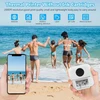 Hsthe Sea Mini spausdintuvas, nešiojamas išmaniesiems telefonams, belaidis terminis spausdintuvas, nuotraukų spausdintuvas su 5 popieriaus ritinėliais ir 5 spalvotais rašikliais nuotraukoms, užrašams, qr kodams ir kt. spausdinti