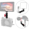 Objektyvas Hsu aliuminio lydinio dvigubos galvutės adapteris, magic arm su 1/4" sriegiu dslr kamerai