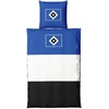 Hsv Hamburger Sv patalynės komplektas Block Stripes 135 x 200 cm 100% medvilnė, užtrauktukas