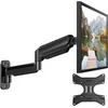 Huanuo 24–35 colių led lcd monitoriaus sieninis laikiklis, tv sieninis laikiklis su visiškai judančia dujų spyruokline rankena, vesa 70/100/200 mm, keliamoji galia 3–12 kg