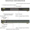 Huasion Kvm jungiklis 16 prievadų Hdmi 2.0 Kvm jungiklis palaiko sparčiuosius klavišus, 4k@60hz 4:4:4, 1080p 3d, 16 kompiuterių / nešiojamųjų kompiuterių bendrinimas su vienu klaviatūros ir pelės komplektu
