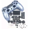 Huayuwa plastikinis žaidimų valdiklio dėklas su mygtukų keitimo rinkiniu, skirtas Playstation 4 Slim 4.0 Jdm-040 (v1 versija), titano mėlyna