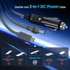Hugener 3 viename Starlink Mini maitinimo kabelis 3m, kelių prievadų maitinimo kabelis su Usb Type-c, automobilinio įkroviklio adapteriu ir Dc prievadu, skirtas Starlink Mini