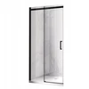 Hydrosan Kz09c juodos dušo durys 115-120 cm 8 mm
